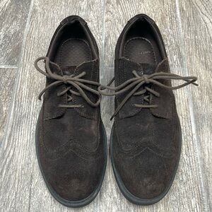 SKECHERS Men's Suede Dress Shoe Chocolate Brown Size US 9